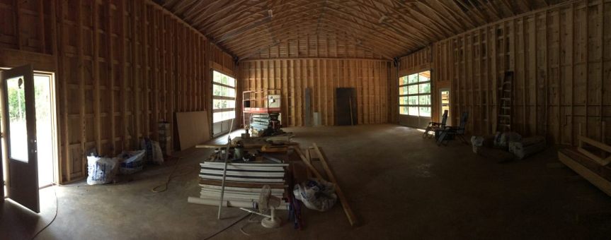 Living in the&nbsp;barn.